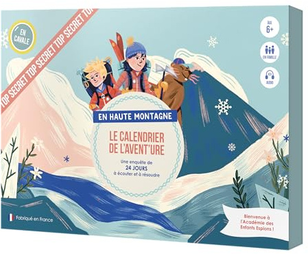 LE CALENDRIER DE L'AVENT'URE - EN HAUTE MONTAGNE - Edition 2023 -calendrier de l'avent ludique - idéal en famille - dès 6 ans - jeu de société - Éditions En Cavale