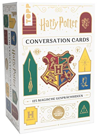 Harry Potter: Conversation Cards. Offizielle deutschsprachige Ausgabe: 125 magische Gesprächsideen zu den Filmen der Harry Potter Welt. Stabile Karton-Box mit 125 Karten, ausführliches Begleitbuch