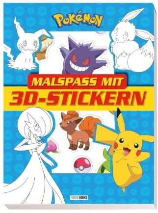 Pokémon: Malspaß mit 3D-Stickern: Block mit Stanzung und mit hochwertigen 3D-Stickern