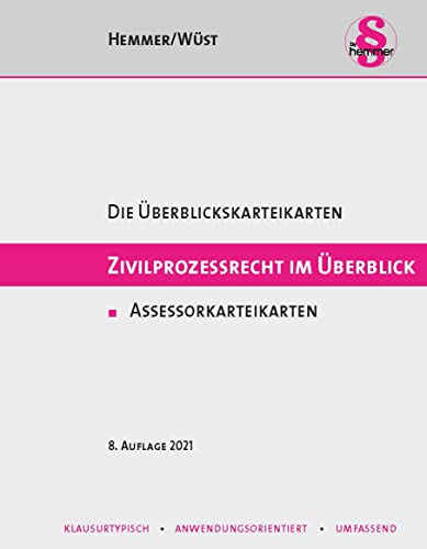 Assessor Karteikarten Zivilprozessrecht im Überblick (Karteikarten - Zivilrecht)
