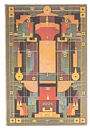 Paperblanks 12-Monatskalender 2025, Die Höhle des Löwen, Mini, Horizontal, Elastikband-Verschluss