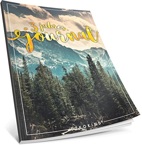 3 Jahres Journal: Ca. A4-Format, 190+ Seiten, Vintage Softcover • Dicker Jahresplaner, Tagebuchkalender, Buchkalender, Tagesplaner • ArtNr. 48 Horizont • Ideal als Geschenk