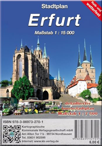 Erfurt: Stadtplan (Reiß- und wetterfest)