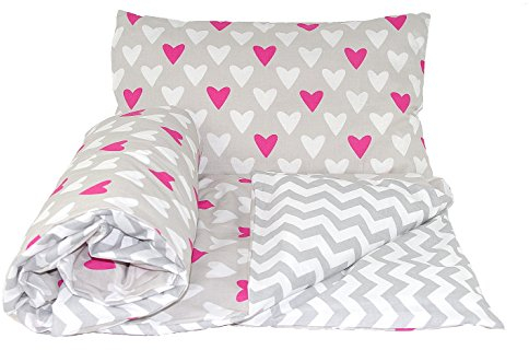 Little Rainbow Wendbares 2-teiliges Baby-Bettwäscheset mit Bettbezug+Kissenbezug (120 x 90 cm für Baby- und Babybetten, 12), Baumwolle, 2 Stück (1 Stück)