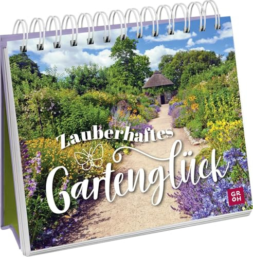 Zauberhaftes Gartenglück: Aufsteller mit traumhaften Gartenfotos und vielen Porträts berühmter Gärten. Das perfekte Geschenk für jeden Gartenliebhaber