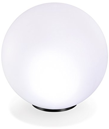 Esotec Solarkugel für den Garten multicolor | LED-Gartenkugel mit AKKU | Bodenleuchten Gartendeko für draußen | Solarleuchten Kugelleuchten 7 Farben 6500K winterfest outdoor ⌀=40cm 102611