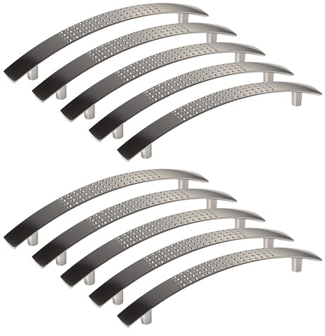 SOTECH 10er Set Möbelgriff DICO Edelstahloptik BA 128 mm Möbelgriffe Griff