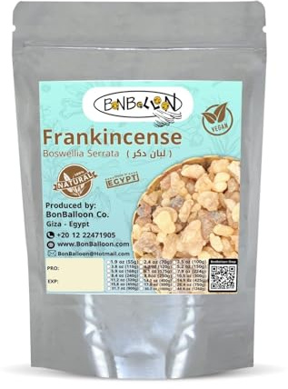 Egyptian Frankincense Gum Premium Natural Raw Rock Bulk Egypt Herbal Herbs Herb Pure Arabic Premium Arab Arabian Dried (1 Pack = 6 oz / 168 gm)
