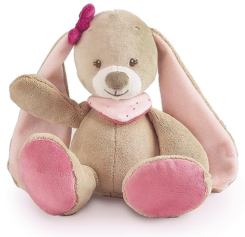 Nattou Gosedjur Kaninen Nina, Min första kompis, 30 cm, Nina, Jade & Lili, Beige/Rosa, 987004