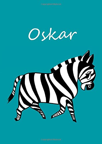 Malbuch / Notizbuch / Tagebuch - Oskar: DIN A4 - blanko - Zebra