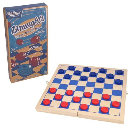 Ridley’s | House of Novelties - Draughts | Classic Board Game | Ages 10+ | 2 Players