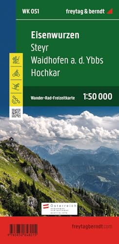 WK 051 Eisenwurzen - Steyr - Waidhofen a.d. Ybbs - Hochkar, Wanderkarte 1:50.000: Wandel- en fietskaart 1:50 000