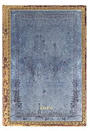 Paperblanks 12-Monatskalender 2020 | Rivierablau |Horizontal | Mini (140 x 100 mm)