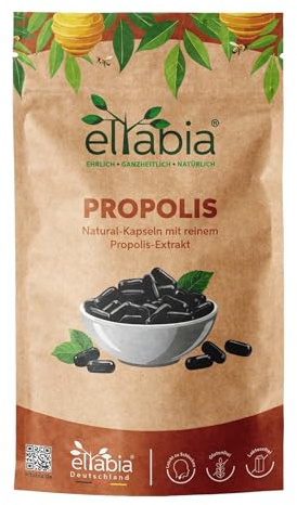 Propolis Kapseln 500 Stück | Hochdosiert 450mg Tagesdosis | Natürliches Bienenharz Softgel