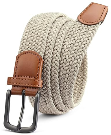CHAOREN Cinturon Elastico Hombre, Cinturones Hombre de Tela Tejida, Cinto Homem de Golf Informal 35mm