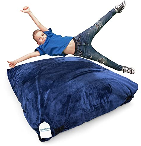Foamma Crash Pad – 91,4 x 122,4 cm (91,4 x 122,4 cm) – Sensorisches Pad mit Schaumstoffblöcken für Kinder und Erwachsene, mit extrem bequemem Stoff und waschbarem Bezug, ideal für Kinder zum Springen,