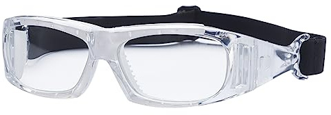 Prescription RX Sport Goggles Football Cycling Sports Ski Safety Basketball Glasses Detachable Can Put Diopter Lens (Translucent adult)