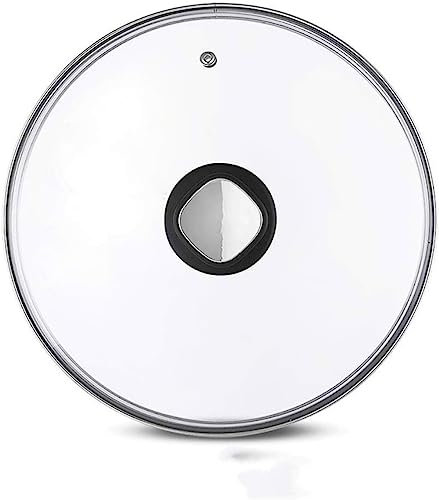 BAZAC Deckel aus gehärtetem Glas, transparent, Sichtbar, Bratpfanne, Eisenpfanne, Ersatzdeckel, runder Deckel, Küche-16 cm