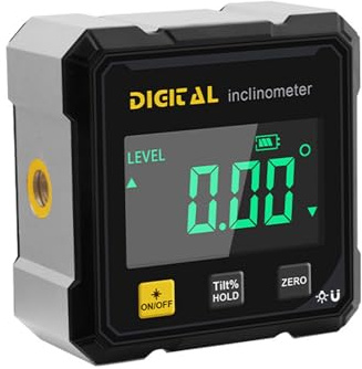 Angolometro digitale, calibro magnetico a 4 lati, inclinometro a cubo, cercatore elettronico di angoli, goniometro a batteria, per lavorazione del legno, macchinari, edilizia