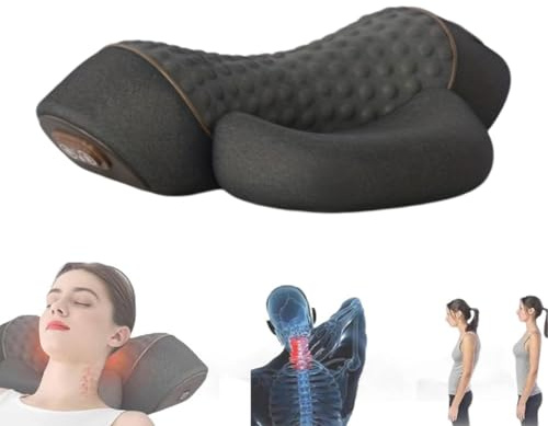 orthoval Neckma Orthopädisches Kissen，Nackenmassagekissen Elektrisch 2026 Upgrade, mit Heizfunktion & Airbag, Ergonomisches Memory-Schaum Entspannungskissen für Nacken & Schultern
