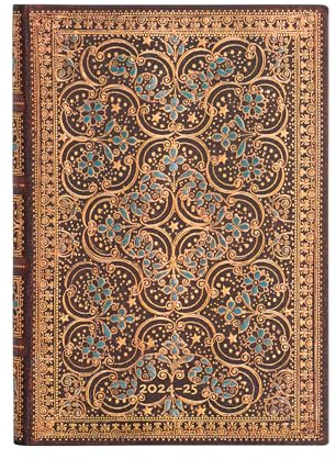 2025 Restoration Midi Horizontal Hardcover 18-Month, 208pg, 80GSM, 2025 Planner (18-Month) by Paperblanks (The Queen's Binding)
