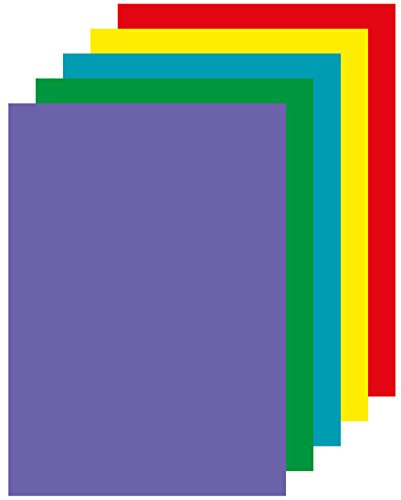 APLI 15279 - farbig sortiertes Papier in leuchtenden Farben, A4, 80g, 100 Blatt