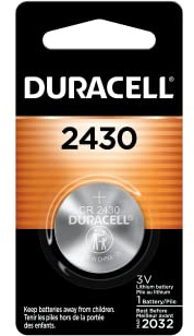 Duracell 2430, CR2430, 3V Pile Bouton Lithium - Blister de 1
