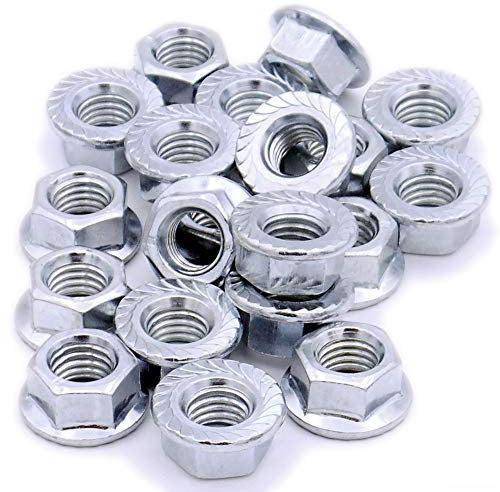 M8 (8mm) Serrated Flange Hex Nut - Stainless Steel (A2) (Pack of 20)