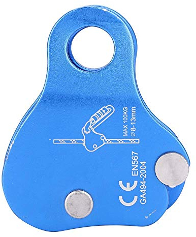 VGEBY Seilgreifer, Klettersicherung Outdoor Klettern Bergsteigen Abseilen Aluminium Seilgreifer Schutz