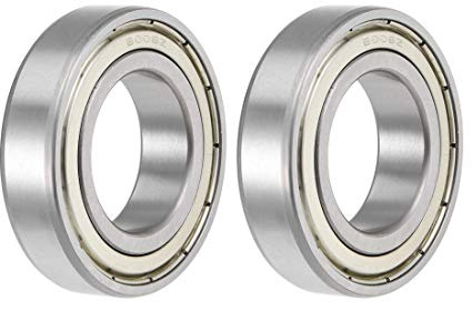 sourcing map 2St Rillen Kugellager 6006ZZ Z2 30mm X 55mm X 13mm | Doppelt Geschirmt Kohlenstoffstahl
