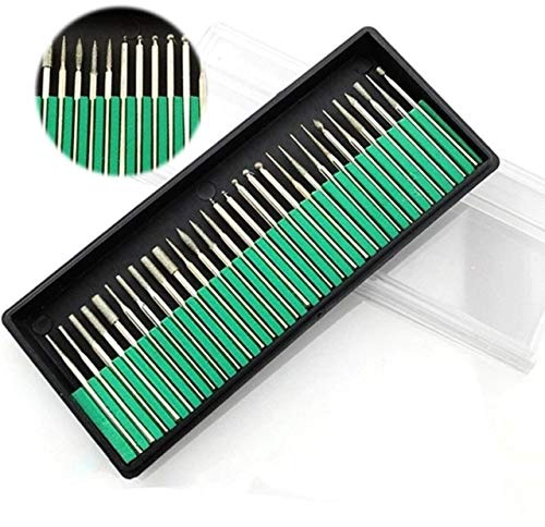 PROFICO Diamant Fräser Set - 30 Stück Professionelle Nagelfräser Bit Set für Maniküre und Pediküre | Vielseitige Nagelfräser Aufsätze Maniküre Set Komplettes Bit Set für Pedicüre Nagel- und Fußpflege