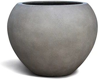 ESCHBACH® Pflanzkübel GLOBAL 40 Beton Grau Rund * 40 x 40 x 32 cm * 10 Jahre Garantie