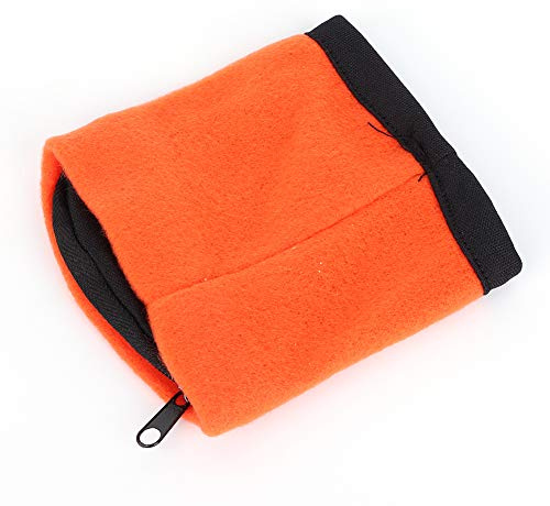 Reißverschluss Handgelenk Beutel, Sport Handgelenk Tasche Armbänder Schweißbänder Handgelenktasche Handgelenk Verpackungs Geldbörse mit Reißverschluss Tasche für Schlüssel (Orange)