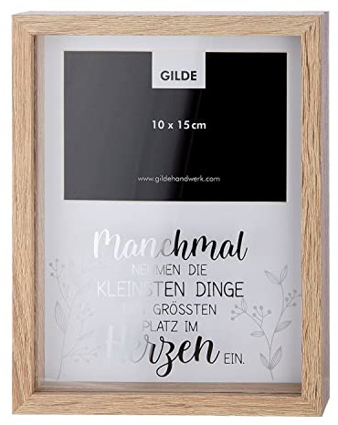 GILDE Fotorahmen Manchmal nehmen die kleinsten Dinge den größten Platz im Herzen EIN 46131