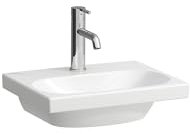 LAUFEN Lua Handwaschbecken, 1 Hahnloch, ohne Überlauf, 450x350mm, H8150810001561, Farbe: Weiß