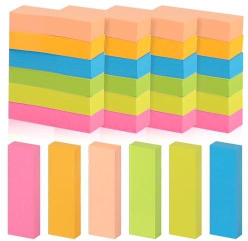 Hoiny 1600 Blatt Haftnotizen Klein, Sticky Notes, Haftnotizen Klebezettel | Notizzettel Klein, Haftnotiz Pastell, Page Marker, Book Tabs für Planer Erinnerung Büro Zuhause Schule