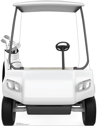 Cardboard People Golf Cart Cardboard Stand-in