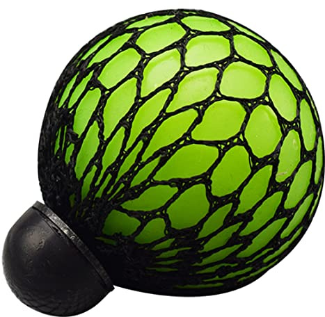 Wedhapy Mesh Ball Fidget Toys, Stressbälle lindern Verspannungen, Fidget Mesh Balls drücken sensorische Traubenbälle Spielzeug für Erwachsene zur Druckentlastung im Büro grün
