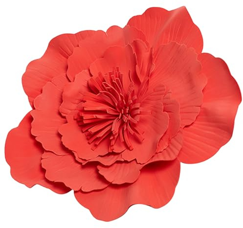 Große Blumen-Fascinator-Hüte für Frauen, Tea-Party, ausgefallene Blumen-Kopfbedeckungen, große Blumen-Hut-Kopfbedeckung für Mädchen und Frauen, Haar-Accessoires, Fotografie-Requisiten, Rot