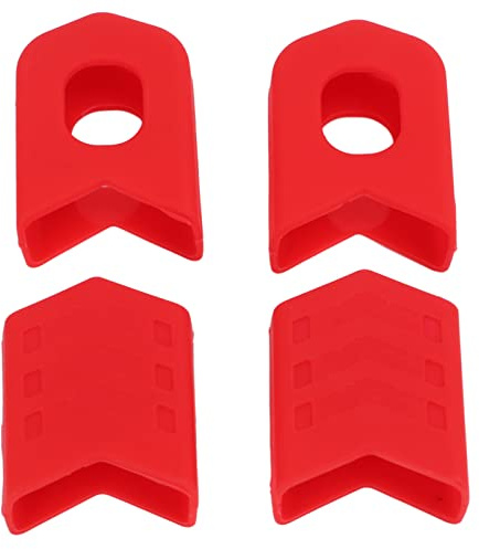 Tissting Fahrrad Kurbelschutz, Schutz für Kurbelstiefel, MTB Mountainbike Kurbelsatzkappen Schutz, Silikon Fahrrad Kurbelgehäuse Abdeckung Kurbelhülse Arm Boot Protector, Schützen und stylen Sie