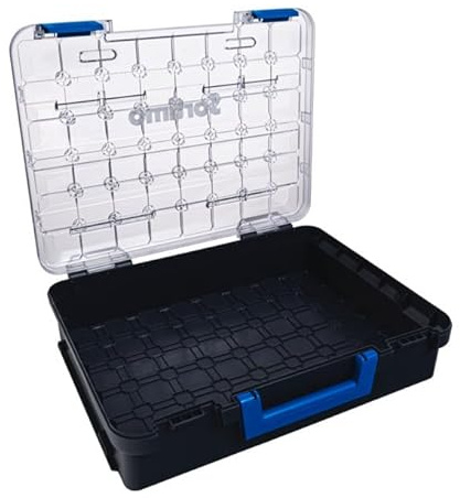 Sortimo T-BOXX 330 – Leere Sortierbox für individuelle Bestückung – Transparenter Deckel für schnellen Überblick – Leicht, robust & stapelbar – Kompatibel mit Insetboxen & Fahrzeugeinrichtung