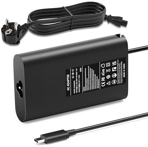 65W Chargeur HP USB C Ordinateur Portable pour HP Elitebook 840 850 G5 G6 G7 Probook 430 440 450 470 G6 G7 G8 Spectre X360 Pavilion X360 Chromebook Alimentation Type-C PC Adaptateur