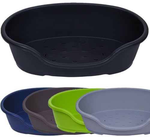 adena Hundekorb Kunststoff 104 cm anthrazit