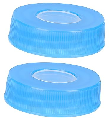 2Pcs Leakproof Water Jug Caps for 5L Dispenser Bottles Mini Drinking Water Bottle Lids with No Spill Design Easy to Replace Convenient for Home Use
