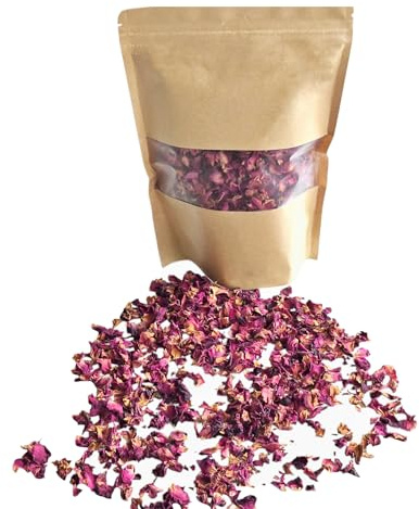 100% natürliche Blumen, getrocknete Rosenblüten, Rose, Jasmin, rote Rosenblätter, Lavendel, vegan Blumenmix, Blumenkonfetti, Wellness, Deko, Hochzeit, Rosenknospen (Rosenblätter zerkleinert)