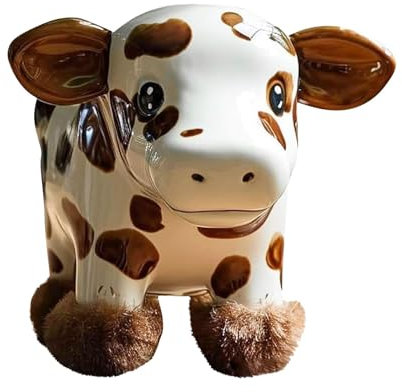 Maceta de vaca de las tierras altas | Macetas de resina para plantas | Jarrón suculento de vaca de las tierras altas | Contenedores de almacenamiento de macetas | Jarrón creativo para suculentas de
