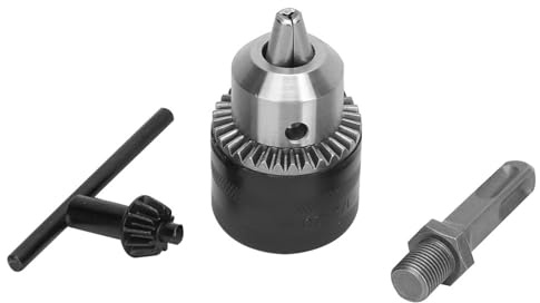 Mavaol Electric Hammer Drill Adapter, 3 Jaw Keyed Chuck, Fits 1.5mm 13mm Drill Bits, Sturdy Steel Construction, Professional DIY and Drilling Projects