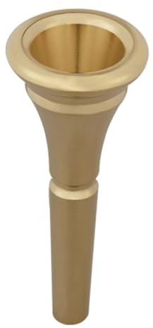 Kupfer Hornmundstück in Gold, Leicht und Robust für Musiker | Trompetenmundstück, Professionelle Hornmundstück Ersatz, Rufhorn mit Mundstück