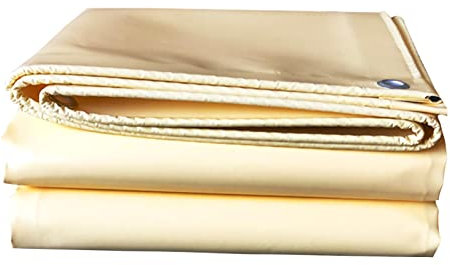 Lona resistente – Cubierta de lona de PVC impermeable para uso en exteriores con ojales de metal – para heno, troncos, techo, remolque y suelo