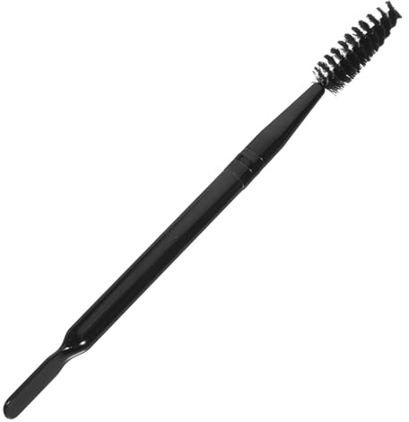 Cepillo de Doble Punta para Cejas y Pestañas Mango de Madera